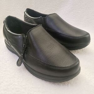 Dr. Scholl's Shoes Women' s Size 9W Black Double Air-Pillo Slip-on Loafers Zipup